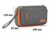 Органайзер (чохол) для аксесуарів, дротів, PowerBank (чорний / сірий) - зображення 4