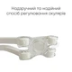 Очки для плавания Renvo Anda Pro Уни Anti-fog Белый Синий OSFM (2SG510-0304) - изображение 5