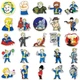 Набор виниловых наклеек стикеров LTC Стикерпак Fallout Vault Boy 50 шт. (TZ-FS-247) - изображение 4