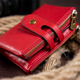 Гаманець жіночий шкіряний для карток Vintage leather-14680 Червоний - зображення 8