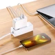 Мережевий зарядний пристрій Baseus GaN5 Pro Fast Charger C+U 100W EU White (With Mini White Cable Type-C to Type-C 100W(20V/5A) 1m White） (CCGP090202) - зображення 13
