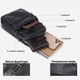 Сумка-слінг чоловіча шкіряна Vintage leather-20000 Чорна - изображение 11