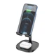 Зарядка Qi HOCO Thorough 2-in-1 stand with wireless fast charging CW37 |5-15W Max, PD/QC, 178mm| White - зображення 7