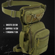 Универсальная поясная Сумка на ногу Cordura 1000D с 5 карманами олива размер 30 x 14 х 7 см - изображение 2