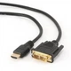 Кабель Cablexpert HDMI - DVI V 1.4 (M/M), 1.8 м, чорний пакет (CC-HDMI-DVI-6) - изображение 1