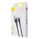 Кабель Baseus Cafule Lightning 1.5A (2m) Gold/Black - зображення 2