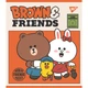 Набір зошитів YES Line Friends А5 48 аркушів клітинка,5шт в наборі,766867 - зображення 3