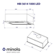 Витяжка Minola HBI 5614 BL 1000 LED (повновбудована) - изображение 8