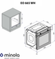 Духова шафа Minola EO 665 WH - зображення 9