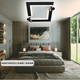 Управляемая светодиодная люстра Esllse CONSUL 80W S-2LR-480х480х125-WHITE/BLACK - изображение 5