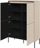 Буфет Lenart Тренд 980х1400х400 мм Бежевый/Черный (40998) (40998-TR-03) - изображение 2