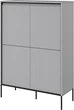 Буфет Lenart Тренд 980х1400х400 мм Серый/Черный (41003) (41003-TR-03) - изображение 1
