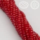 Намистини Swarovski огранювання рондель. розмір 3х2.5 мм 38 см (+-160 шт.) Бордовий прозорий (БС2053а27) - зображення 1