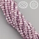 Намистини Swarovski огранювання рондель. розмір 3х2.5 мм 38 см (+-160 шт.) Бузковий напівпрозорий металік (БС2208а16) - зображення 1