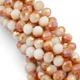 Бусины Swarovski огранка рондель 3х2.5 мм 38 см (+-160 шт.) Белый с коричневым АВ (БС2265а58) - изображение 2