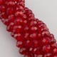 Намистини Swarovski огранювання рондель. розмір 3х2.5 мм 38 см (+-160 шт.) Бордовий прозорий (БС2053а27) - зображення 2