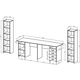 Компьютерный стол с пеналом для 2 детей Kidsbunkbed 278 х 60 х 149 см цвет дуб молочный - изображение 2