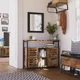 Комод у вітальню Brown Black Loft_Apartament 100 х 35 х 80 см колір темно-коричневий чорний - зображення 2