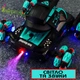 Машинка - танк стреляющий на радиоуправлении AToys Tank-6654 пускает пар, 6 колес, 360°, звук Мятный - изображение 3