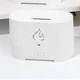 Ультразвуковой увлажнитель воздуха пламя Air Purifier Diffuser-UV2 RGB с разноцветной подсветкой Белый - изображение 3