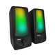 Колонки Bluetooth для компьютера и ноутбука JEDEL S523-2*3W с RGB подсветкой Черные - изображение 2
