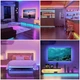Світлодіодна стрічка SMD 5050 RGB LED 5 м IP65 з bluetooth контролем. підключення 220V - зображення 2