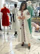 Сукня з вишивкою BUFU з вишивкою та планкою L молочна - изображение 4