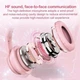 Беспроводные игровые Bluetooth наушники Onikuma B90 S c RGB подсветкой кошачьи ушки Розовый - изображение 5