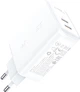Мережевий зарядний пристрій Acefast A29 PD50W GaN (USB-C+USB-C) Dual Port Charger White - зображення 2