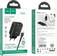 Сетевое зарядное устройство Hoco C86A Illustrious Dual Port Charger with digital display Set (Micro) Black - изображение 5
