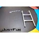 Батут Just Fun 252см Multicolor зовнішня сіткa + драбинка - изображение 3