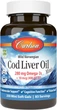 Омега-3 печінки дикої тріски Carlson Labs Cod Liver Oil Mini 250 капсул - зображення 1