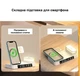 Беспроводная зарядная док-станция VIKEFON 3 в 1 для смартфонов / наушников / Samsung Watch, с подсветкой и ночником, белая "G" (78798859) - изображение 3