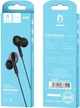 Наушники Denmen с микрофоном HF DR06 3.5 мм 1.2 м 2 шт Black (DE-DR06-2BK) - изображение 3