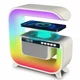 Ночник аккумуляторный RGB G3 с беспроводной зарядкой и Bluetooth колонкой 3W Smart Light Sound Machine белая - изображение 7