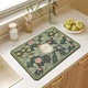 Противоскользящий непротекаемый коврик для сушки посуды Kitchen Drying Mat 30x40 см 497 2 - изображение 3
