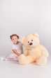 Мишка плюшевый Yarokuz Джон 110 см Персиковый (YK0032) - изображение 3