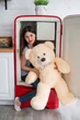 Мишка плюшевый Yarokuz Джон 110 см Персиковый (YK0032) - изображение 5
