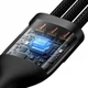 Кабель Baseus Flash Series 2 3-in-1 (Micro USB+Lightning+Type-C) 100W 1.5m (CASS030201) - изображение 5