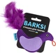 Игрушка для кошек Barksi Птичка с колокольчиком и перьями 9 х 8 см Фиолетовая (3438) (2007033059645) - изображение 5