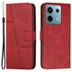 Чохол-книжка з застібкою UniCase Jet Cover для Xiaomi Redmi Note 13 Pro 4G / Poco M6 Pro - Red - зображення 1