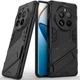 Захисний чохол з підставкою Deexe Bibercas для Realme 12 Pro / 12 Pro+ - Black - зображення 3