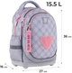 Шкільний набір Kite Fluffy Heart 36x27x16 см Сірий (SET_K24-724S-1) - зображення 2
