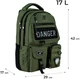 Рюкзак підлітковий Kite Education teens 42x29x17 см Хакі (K24-2587M-4) - зображення 2