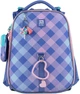 Рюкзак шкільний каркасний Kite Purple Chequer 38х29х16 см Блакитний (K24-531M-2) - зображення 1