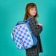 Рюкзак шкільний каркасний Kite Purple Chequer 38х29х16 см Блакитний (K24-531M-2) - зображення 18