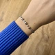 Браслет круги с цирконием медицинская сталь родий (x075) - изображение 2