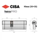 Цилиндр CISA Astral Tekno PRO 90 (35*55) никель матовый 3 ключа - изображение 8