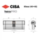 Циліндр CISA Astral Tekno PRO 80 (40*40) нікель матовий 3 ключі - зображення 8