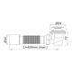 Сифон для душевого поддона SoloPlast Д0230, Ø40/50 мм, клик-клак - изображение 2